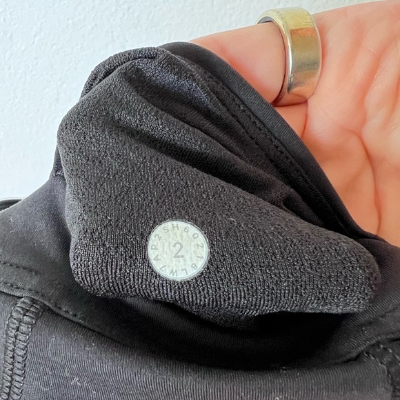 Lululemon black Biker shorts long with mesh - the Forget The Sweat Short - Picture 7 of 7